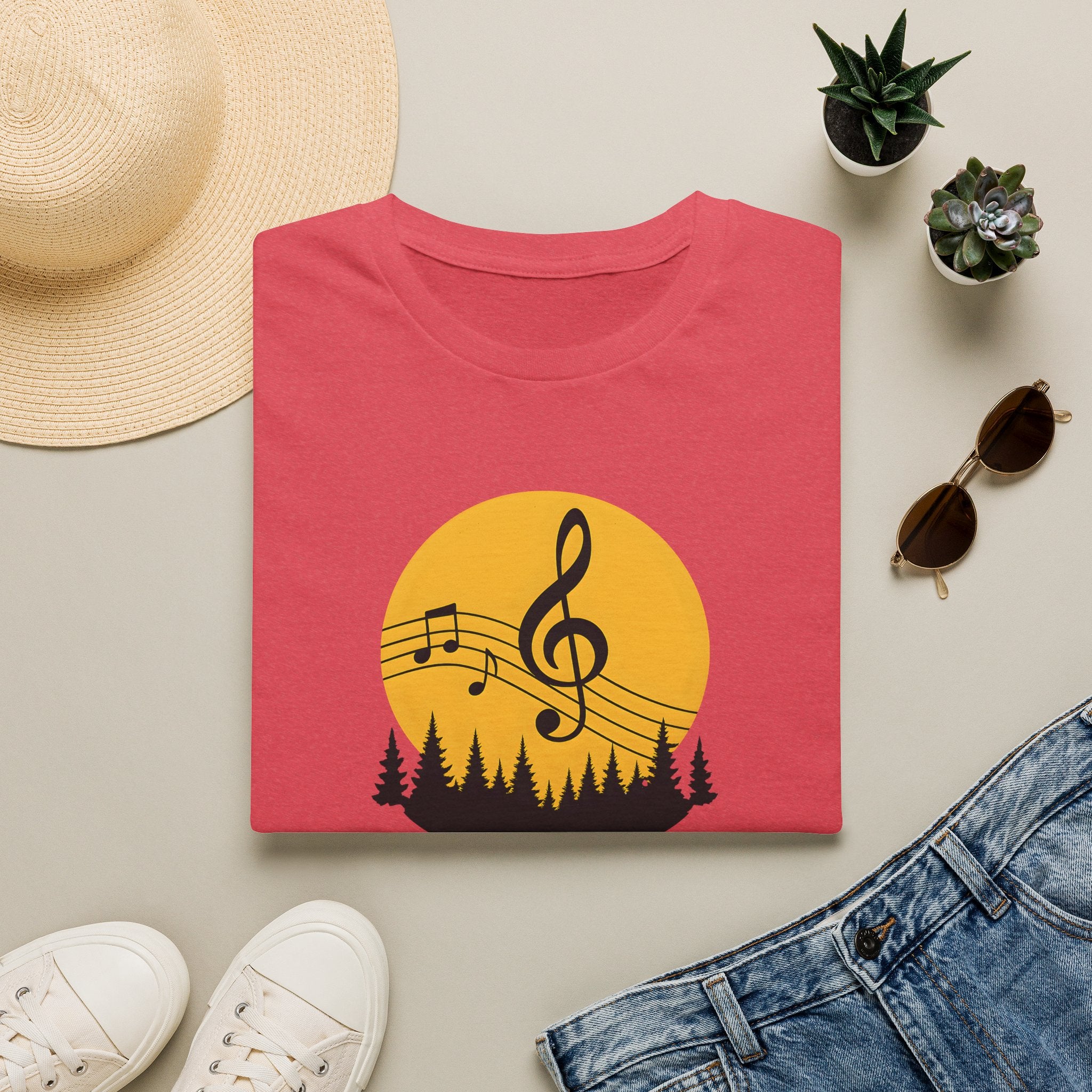 Treble Clef Sunset T-Shirt