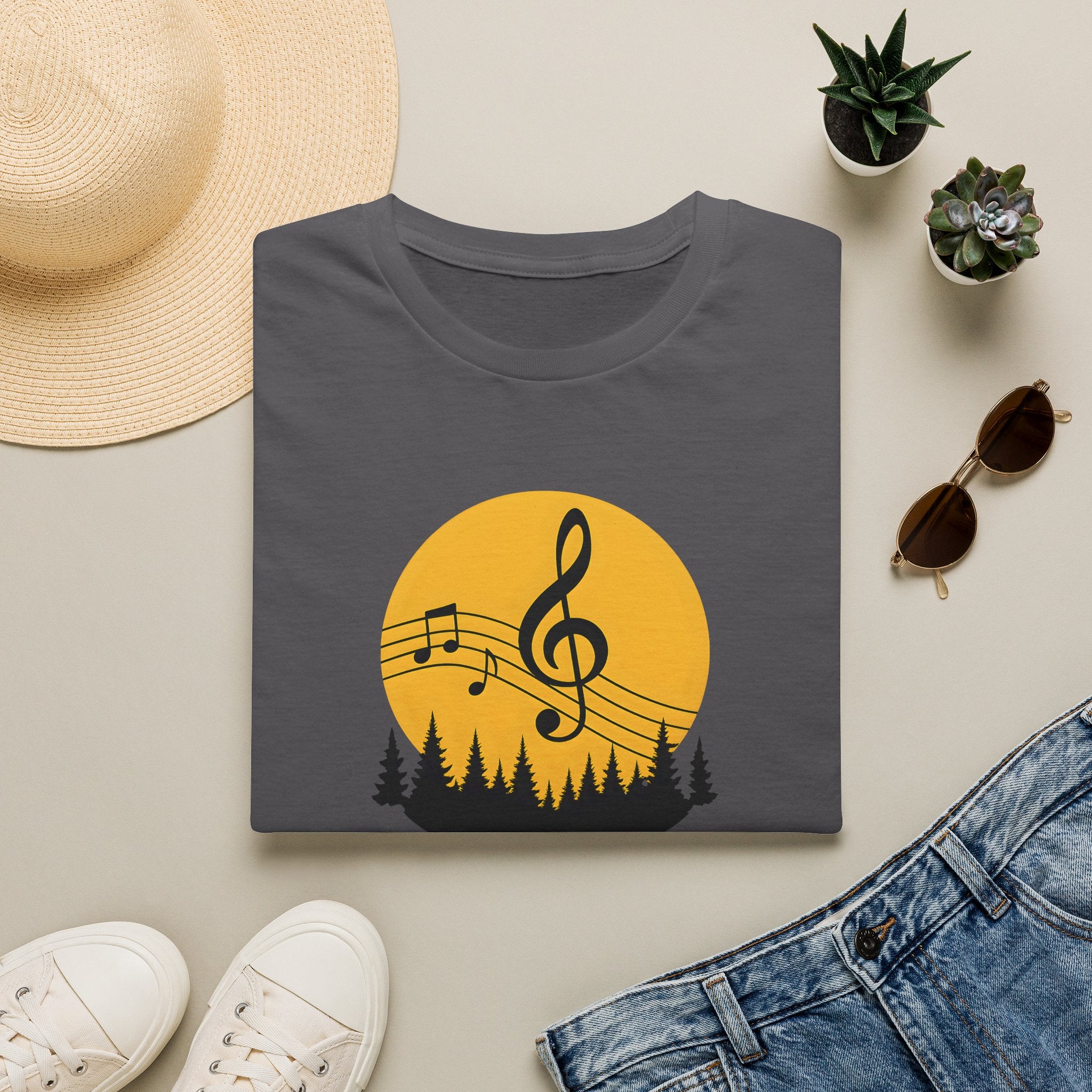 Treble Clef Sunset T-Shirt