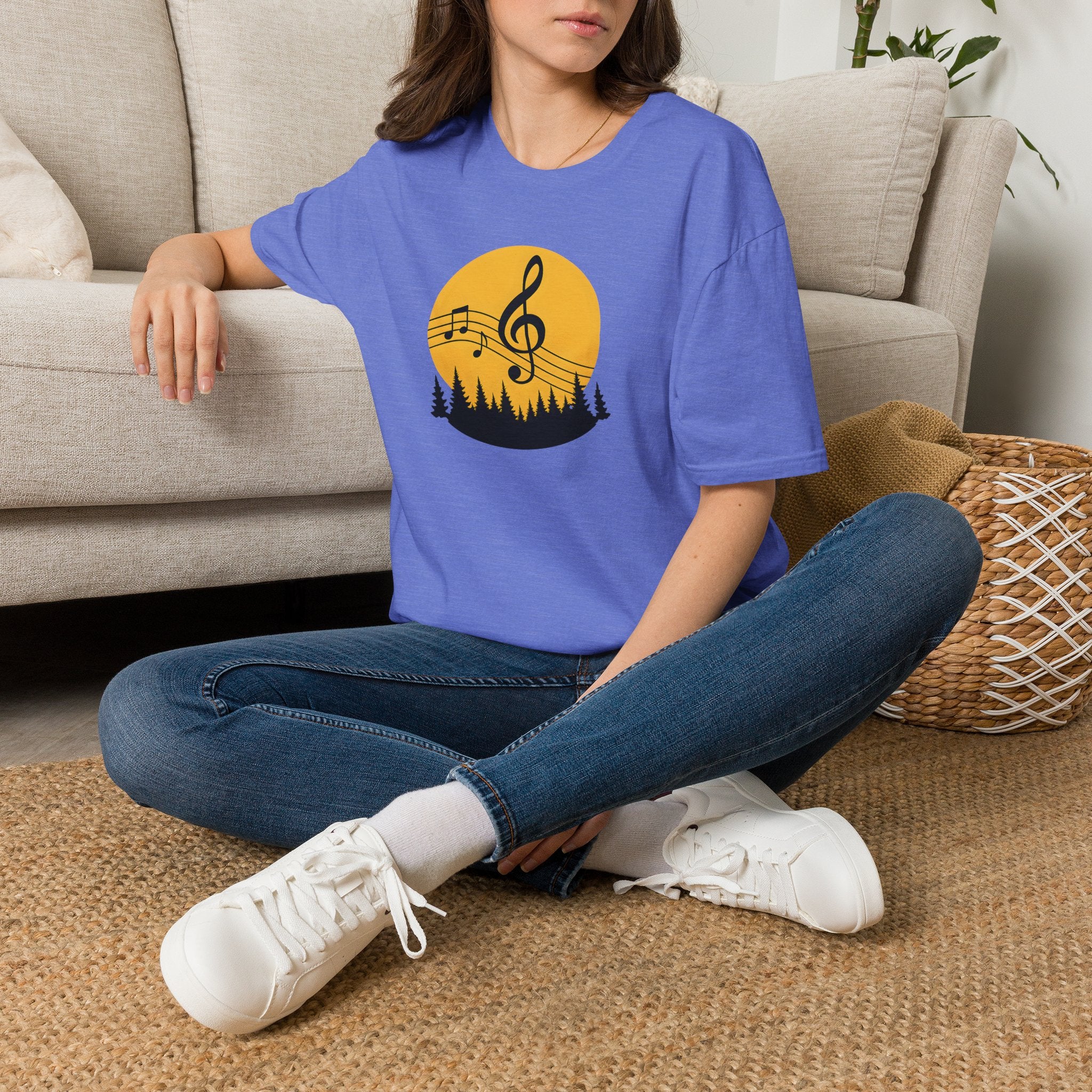 Treble Clef Sunset T-Shirt
