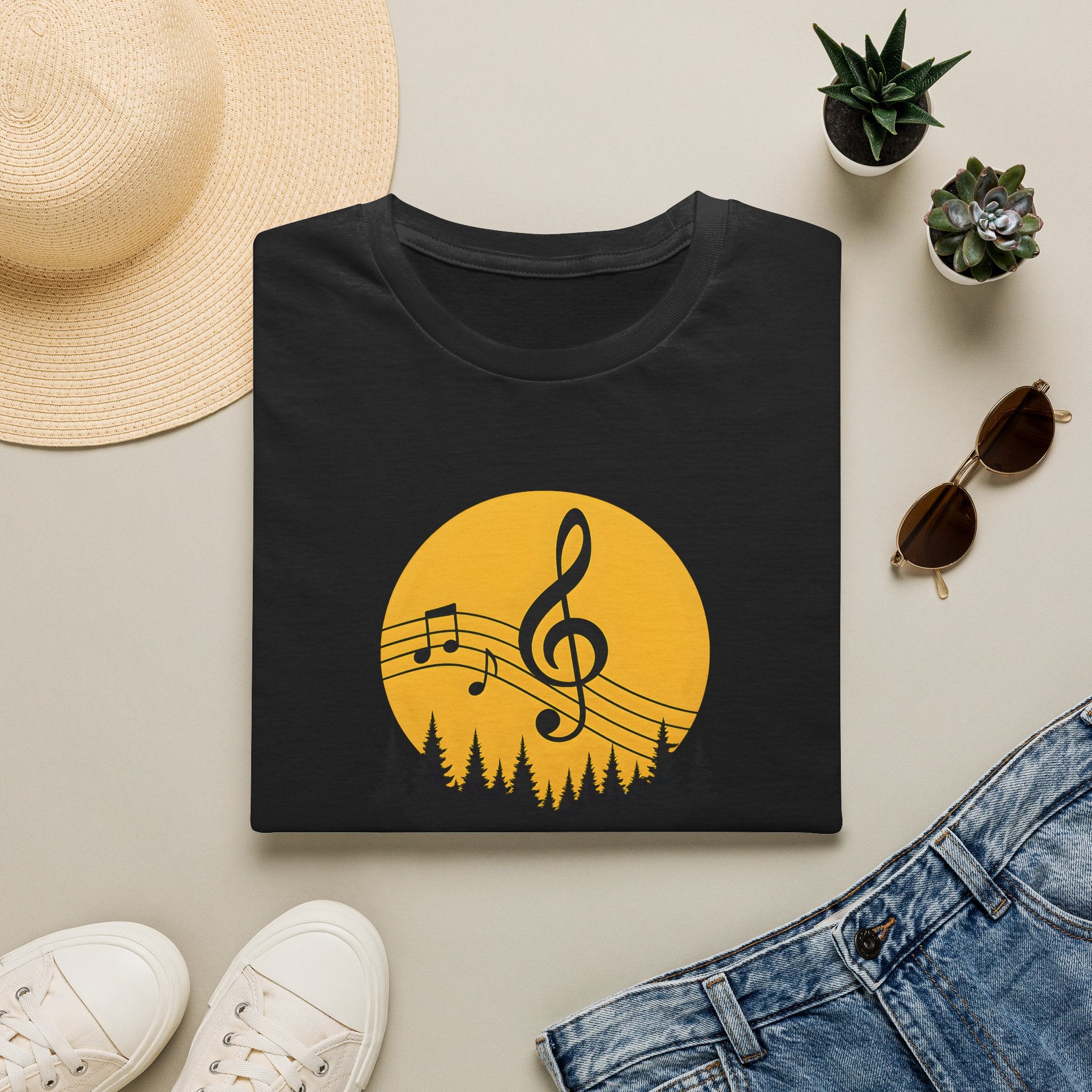 Treble Clef Sunset T-Shirt