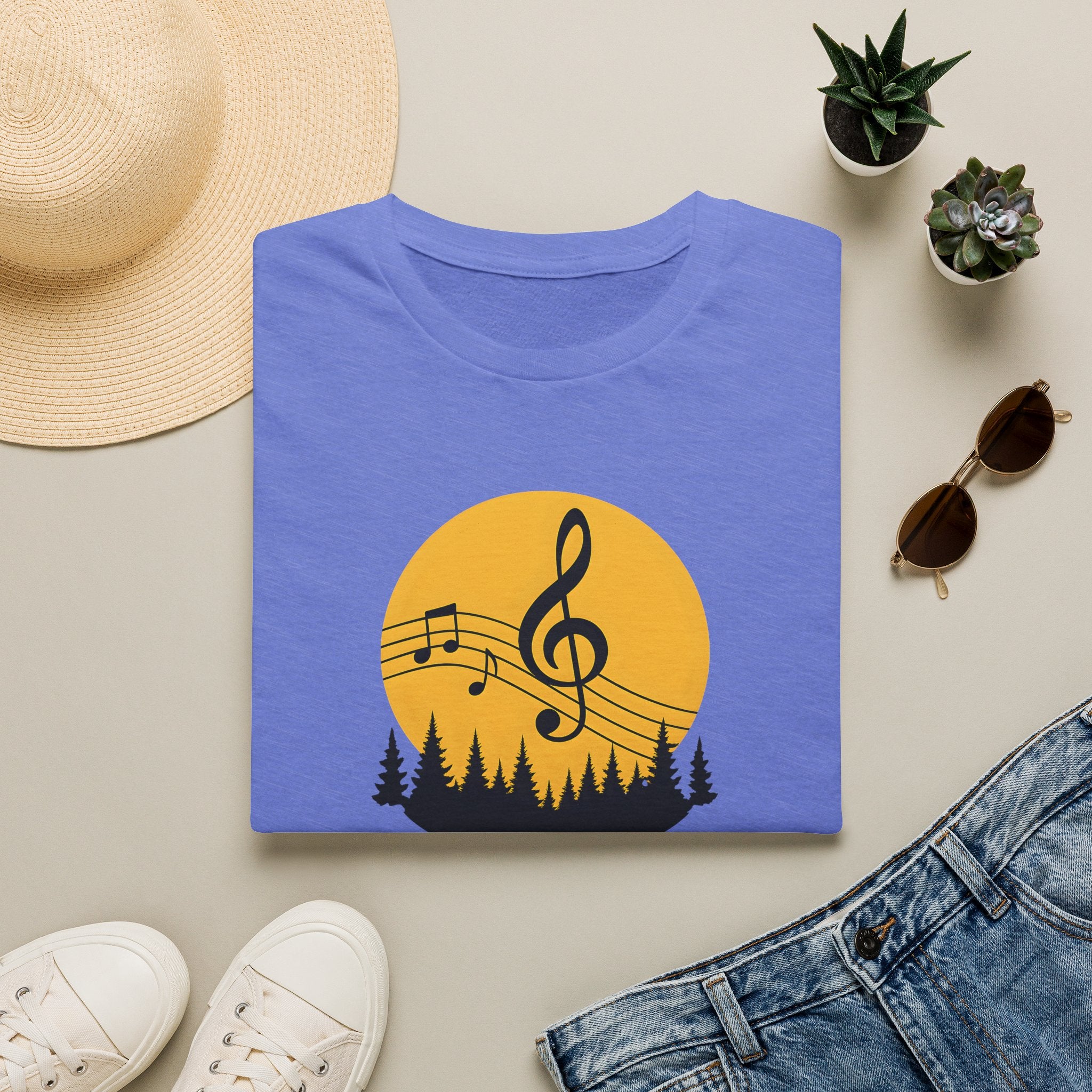 Treble Clef Sunset T-Shirt